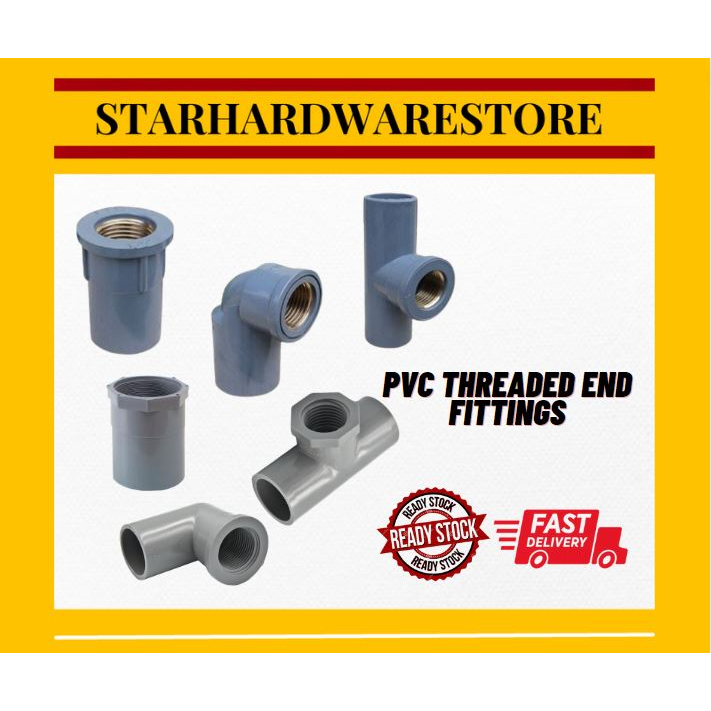 PVC KITA P/T Elbow Tee Socket with Brass Inner Threaded PVC Fitting ...
