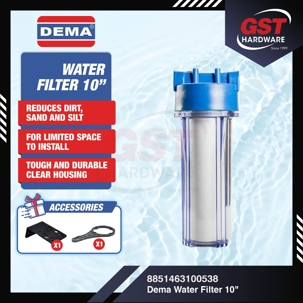 Dema Water Filter 10" Housing Water Filter Replacement 滤水器 Filtration