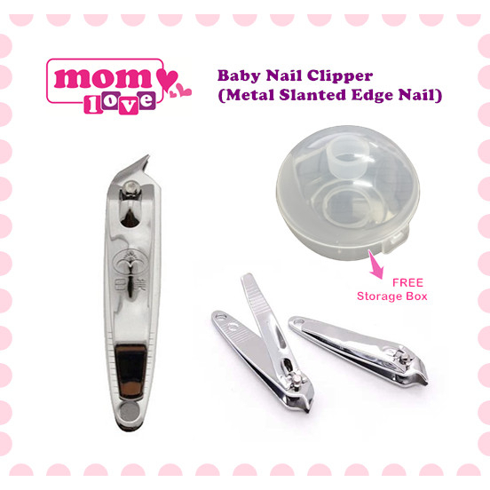 Baby Infant Nail Clipper / Cutting Clippers (Metal Slanted Edge Nail