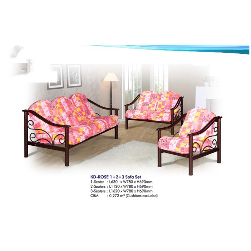 ROSE/sofa murah/sofa besi/kusyen sofa/sofa cushion/sofa murah living