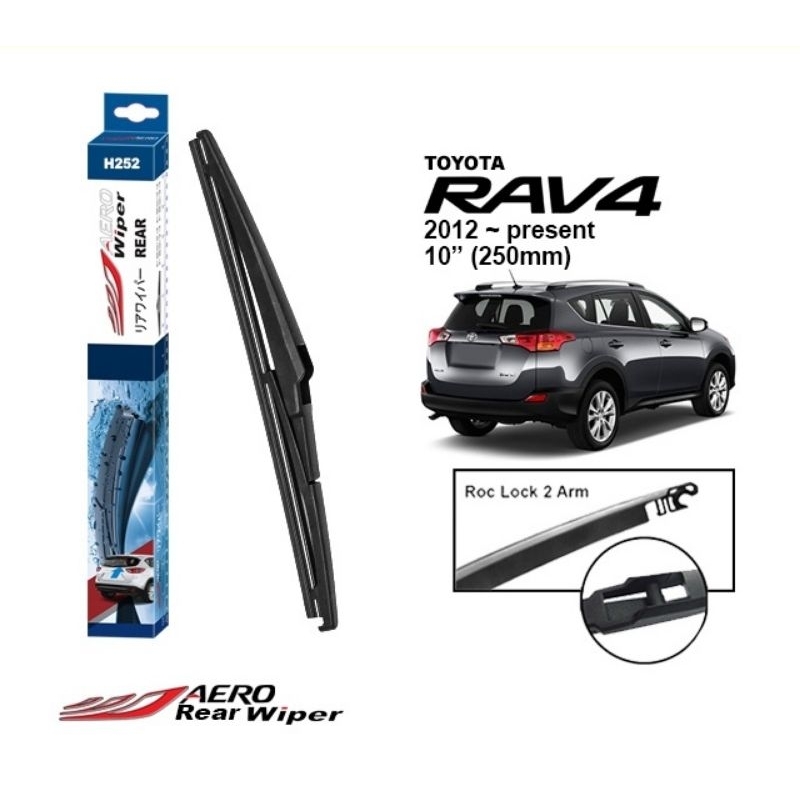 Toyota Rav 4 2012 onward Aero rear wiper (10