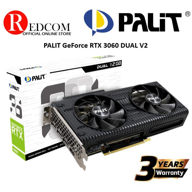 PALIT GeForce RTX 3060 DUAL V2 | Shopee Malaysia