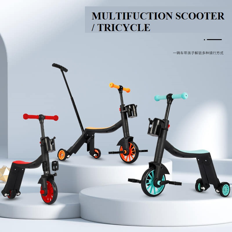 Multifuction Scooter Kids 1-6 Years Tricycle Baby Bike Children Balance ...