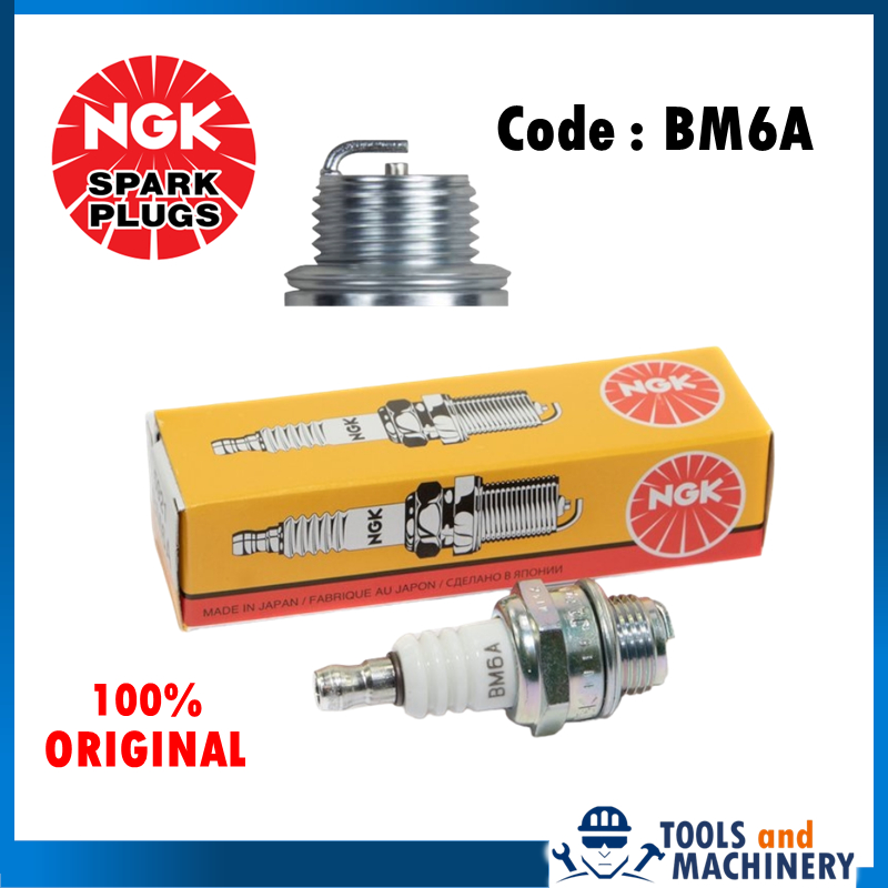NGK SPARK PLUG BM6A Mesin Rumput Chainsaw Mist Blower Hand Blower Power Sprayer Shopee Malaysia
