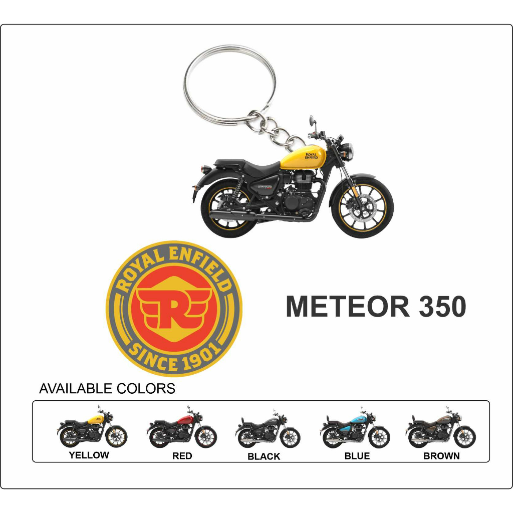 royal enfield meteor350 keychain 2d meteor 350 Shopee Malaysia