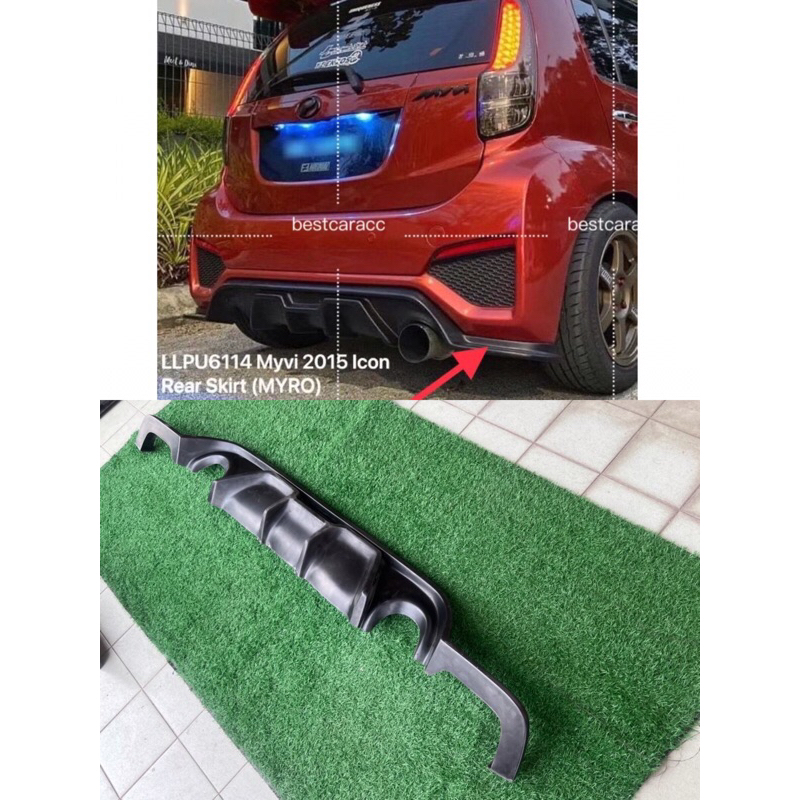 MYVI 2015 icon REAR SKIRT PU NO PAINT | Shopee Malaysia