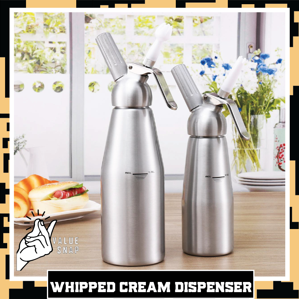 Whipped Cream Dispenser Kitchen Whipper Cream Foaming Gun With 3