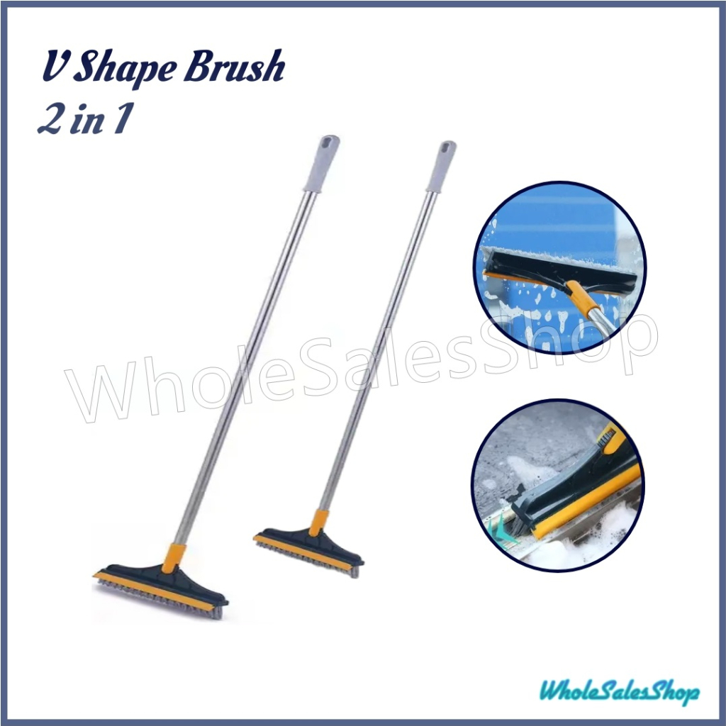 Yocada Double-Sided Floor Scrub Brush Triangle Brush Corner