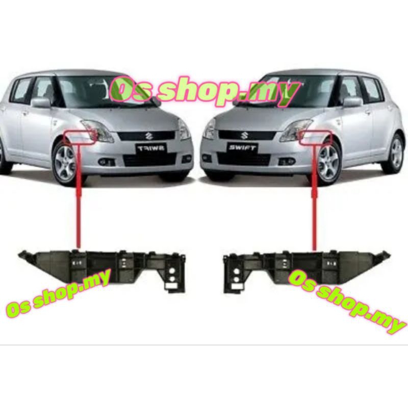SUZUKI SWIFT 2005 2012 ORIGINAL FRONT SIDE BUMPER BRACKET CLIP DEPAN 2006 2007 2008 2009 2010 2011 Shopee Malaysia