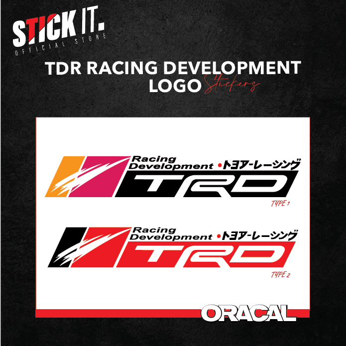 [READY STOCK] TRD RACING DEVELOPMENT CAR STICKER | Shopee Malaysia