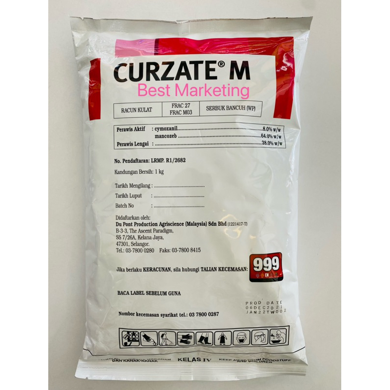 1KG CURZATE M DUPONT / Fungicide/ Kulat | Shopee Malaysia