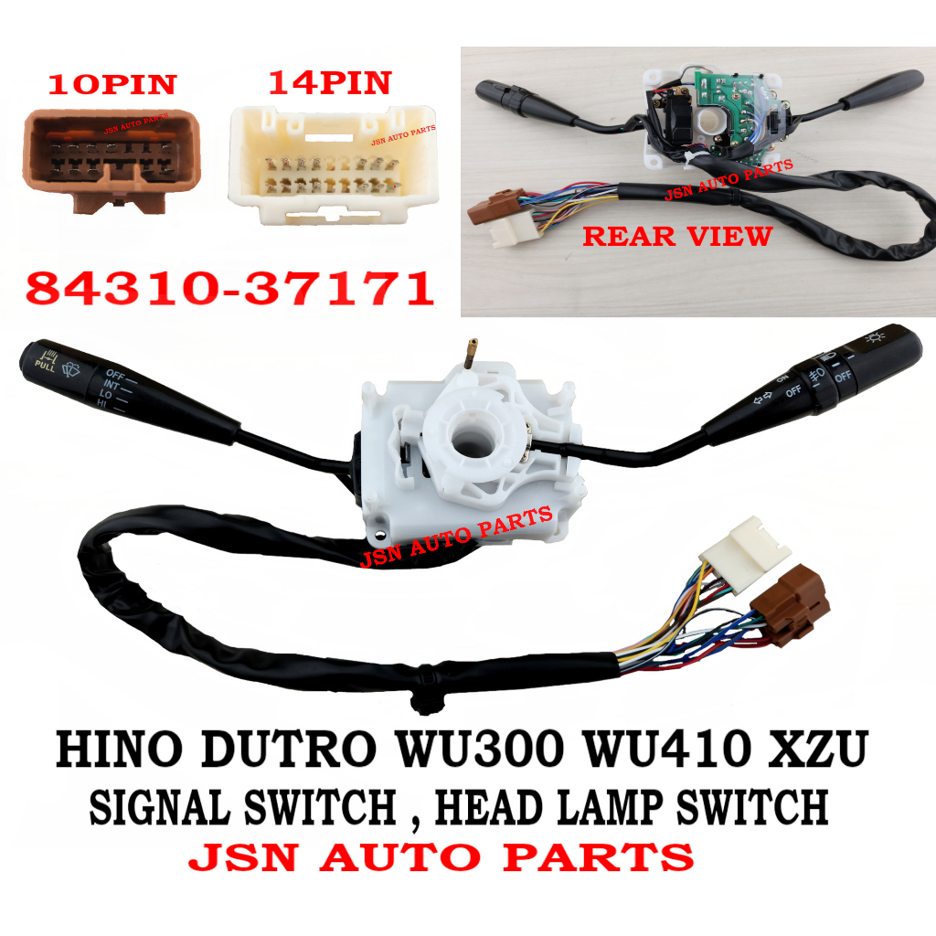 J11s08 Signal Switch 24pin Hino Dutro Wu300 Wu410 Xzy 84310 37171 Turn