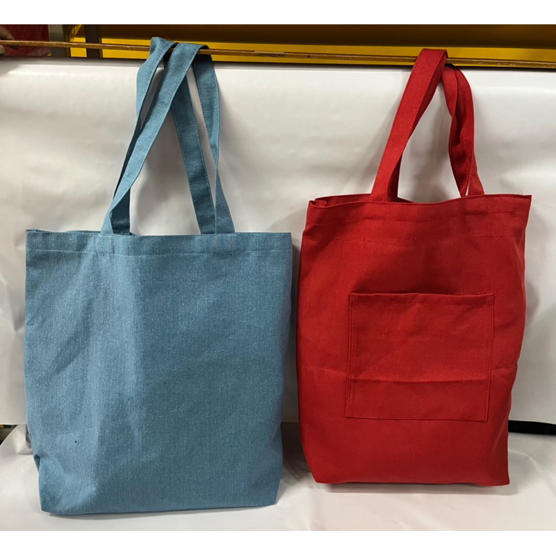 Foldable Cotton Canvas Shopping Bag Kain Cotton Kanvas Bag Shopee Malaysia