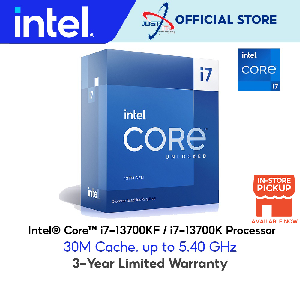 Intel Core i7-14700K Raptor Lake 3.4GHz Twenty-Core LGA 1700 Boxed  Processor - Heatsink Not Included - Micro Center