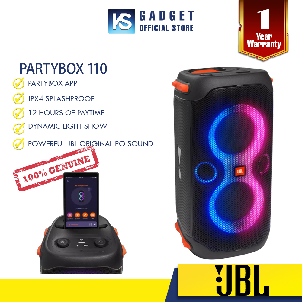 JBL PARTYBOX 110 Portable Party Speaker With 160W Powerful Sound, Built ...