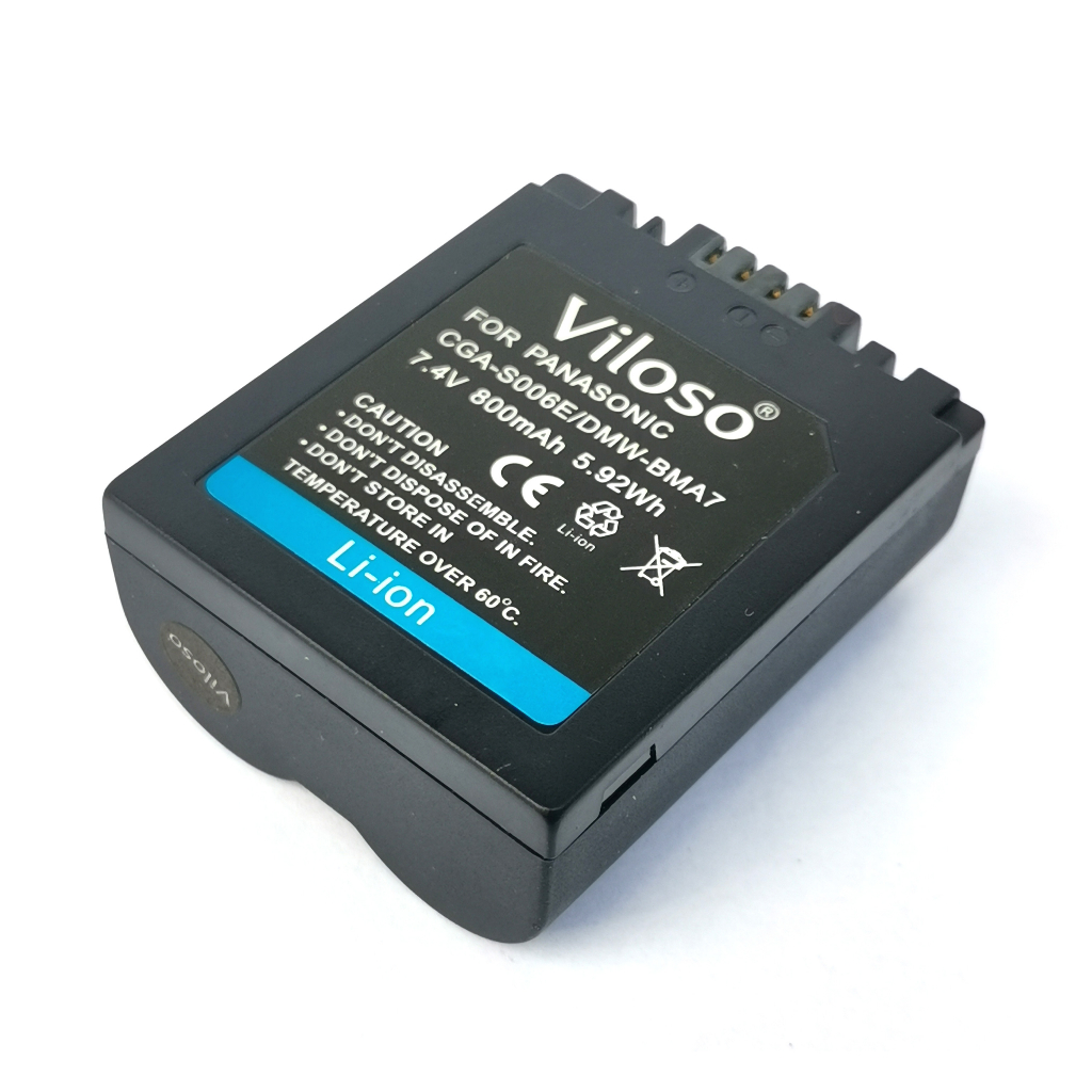 Caricatore CGA-S006 per Panasonic Lumix DMC-FZ30, FZ35, FZ38, FZ50