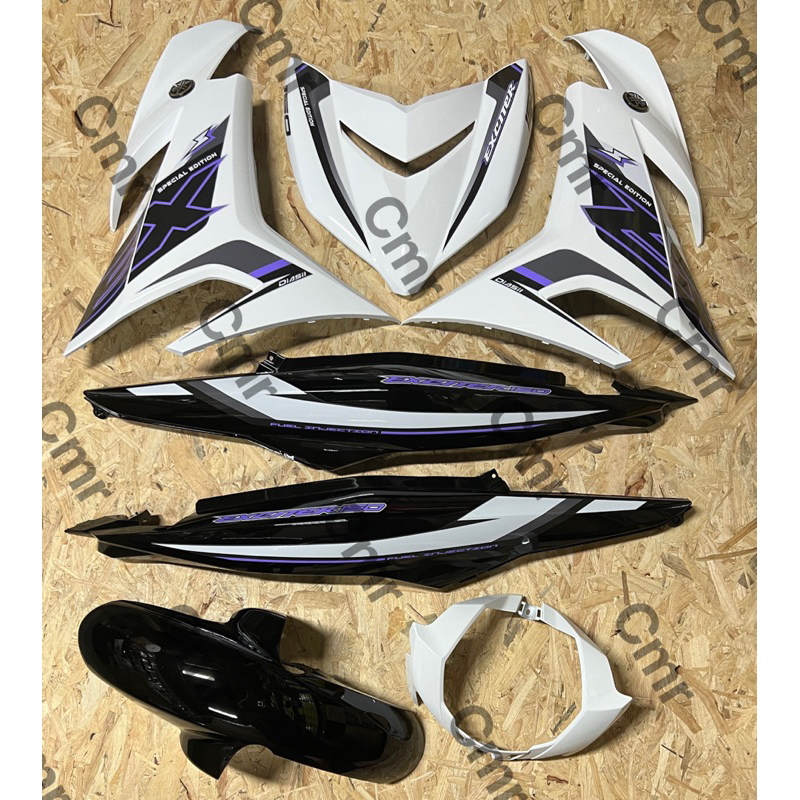 Cover Set Y15ZR V1/V2 White Ex Exciter Purple 150 Yamaha Ysuku | Shopee ...