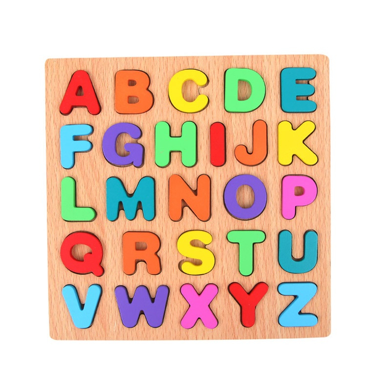 🔥Malaysia Stock🔥 ABC / 123 Puzzle Kids Board Wooden Learning ...