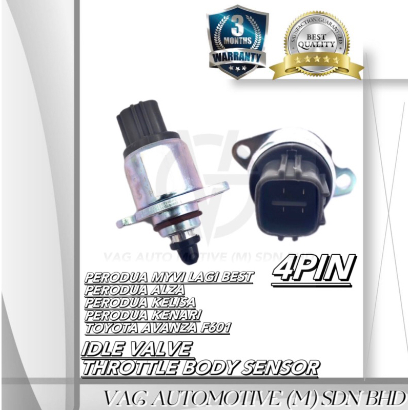 PERODUA MYVI LAGI BEST,ALZA,KELISA,KENARI,TOYOTA AVANZA F601(4PIN)IDLE