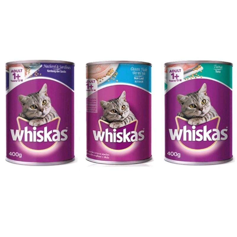 WHISKAS CANNED WET CAT FOOD 400G Shopee Malaysia