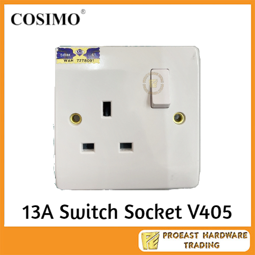 COSIMO [V405] 13A Switch Socket SIRIM | Shopee Malaysia