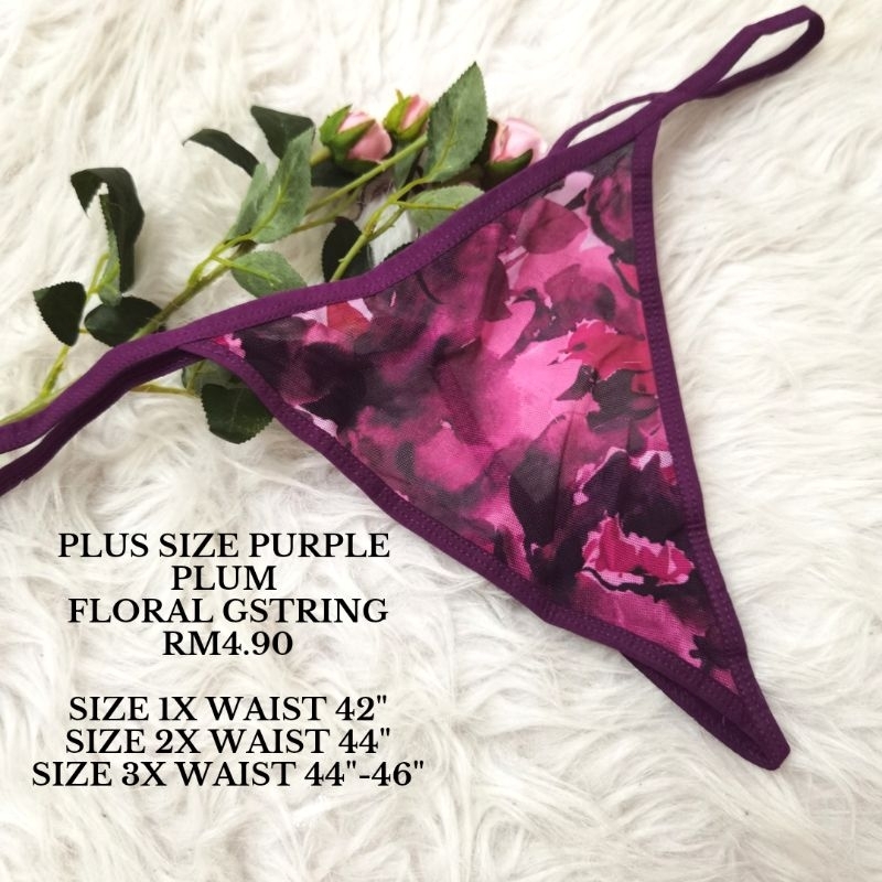 Plus Size Gstring Women Gstring Size Besar Sexy Gstring Thong Shopee Malaysia 5801