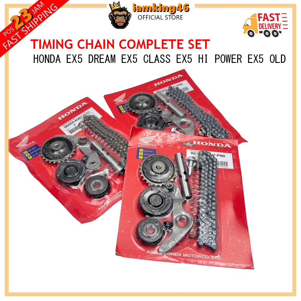 TIMING CHAIN COMPLETE SET HONDA EX5 DREAM / EX5 CLASS / EX5 HI POWER / EX5 OLD FULL SET Shopee