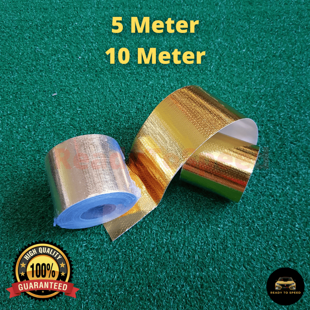 Heat Reflective Tape Gold Air Intake Heat Insulation Shield Wrap