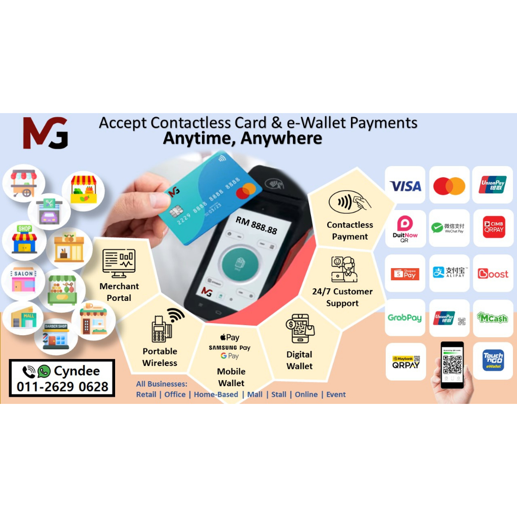 Payment Terminals & Credit Card Machines (Wireless / Contactless