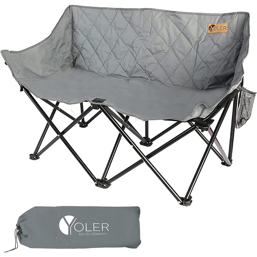 YOLER foldable double Outdoor Chair, Camping Chair 2 Seater Stock
