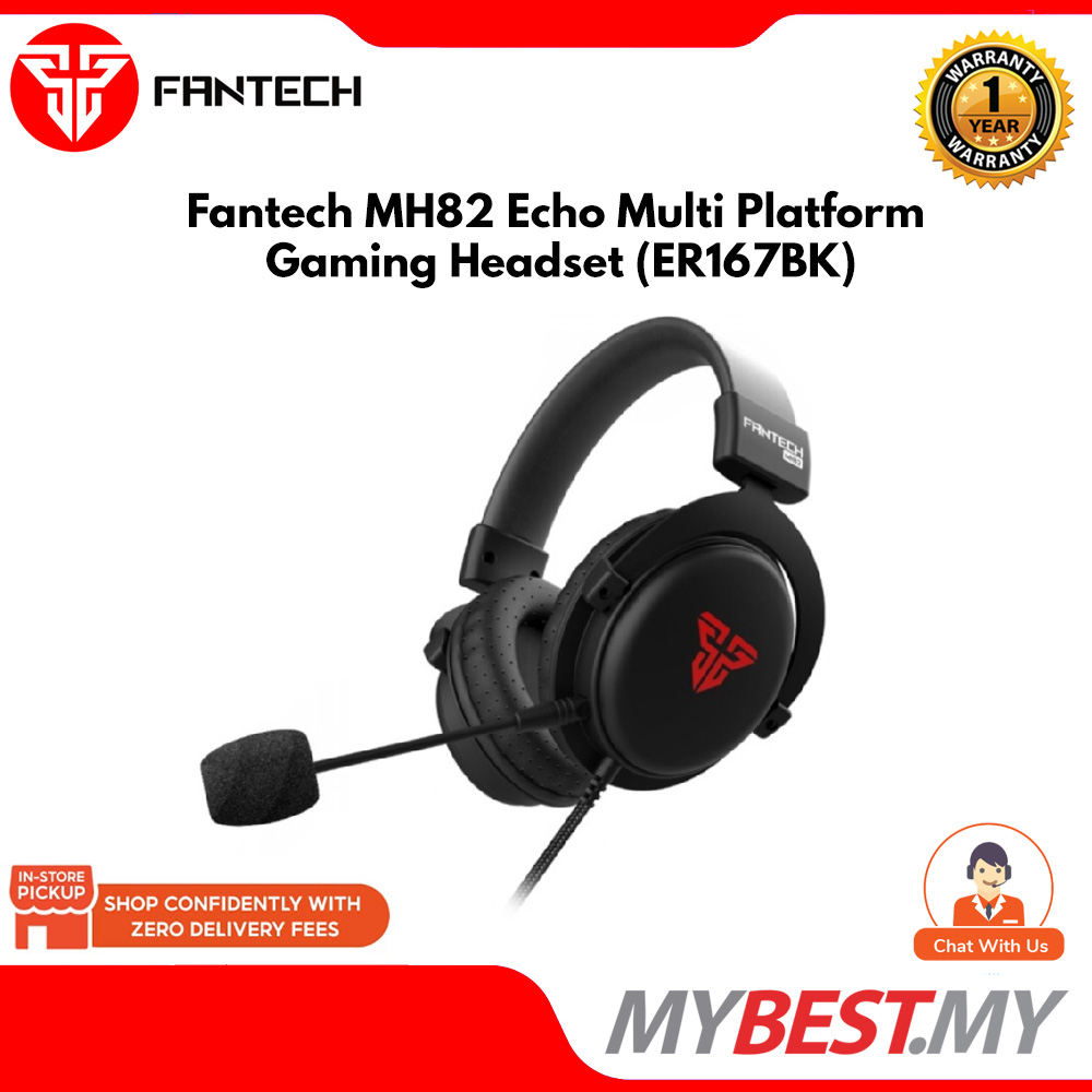 Fantech MH82 Echo Multi Platform Gaming Headset Detachable Microphone