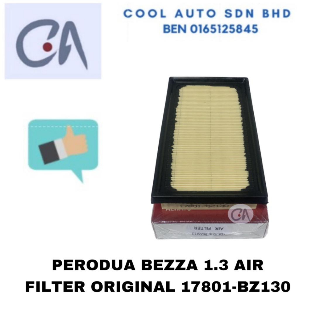 🔥READY STOCK 🔥 PERODUA BEZZA 1.3 AIR FILTER ORIGINAL 17801-BZ130 ...