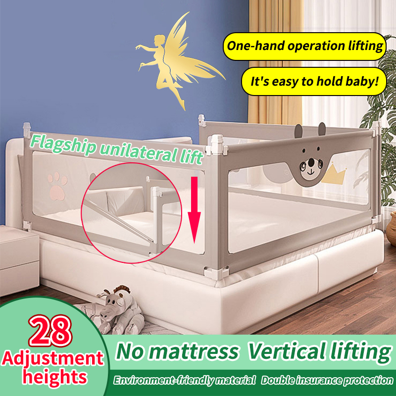 【Ready Stock MY】baby bed/bed fence/baby cot/ 28 adjustable heights