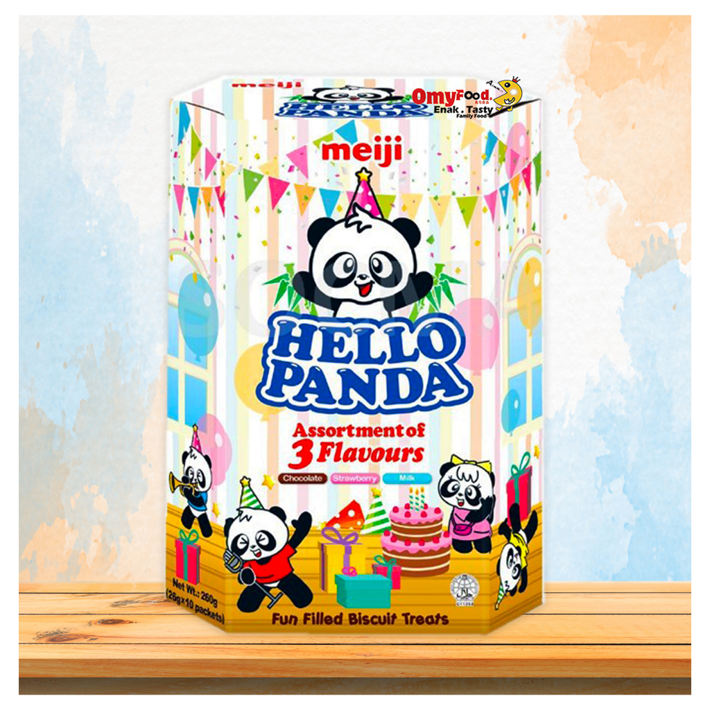 26g x 10pcs (1box) Meiji Hello Panda Biscuit Assorted [OmyFood ...