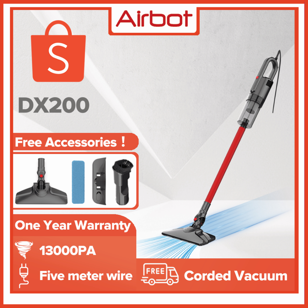 Airbot DX200 Ultra 13kpa Thin Slim Wet & Dry Mop Vacuum with Water Tank
