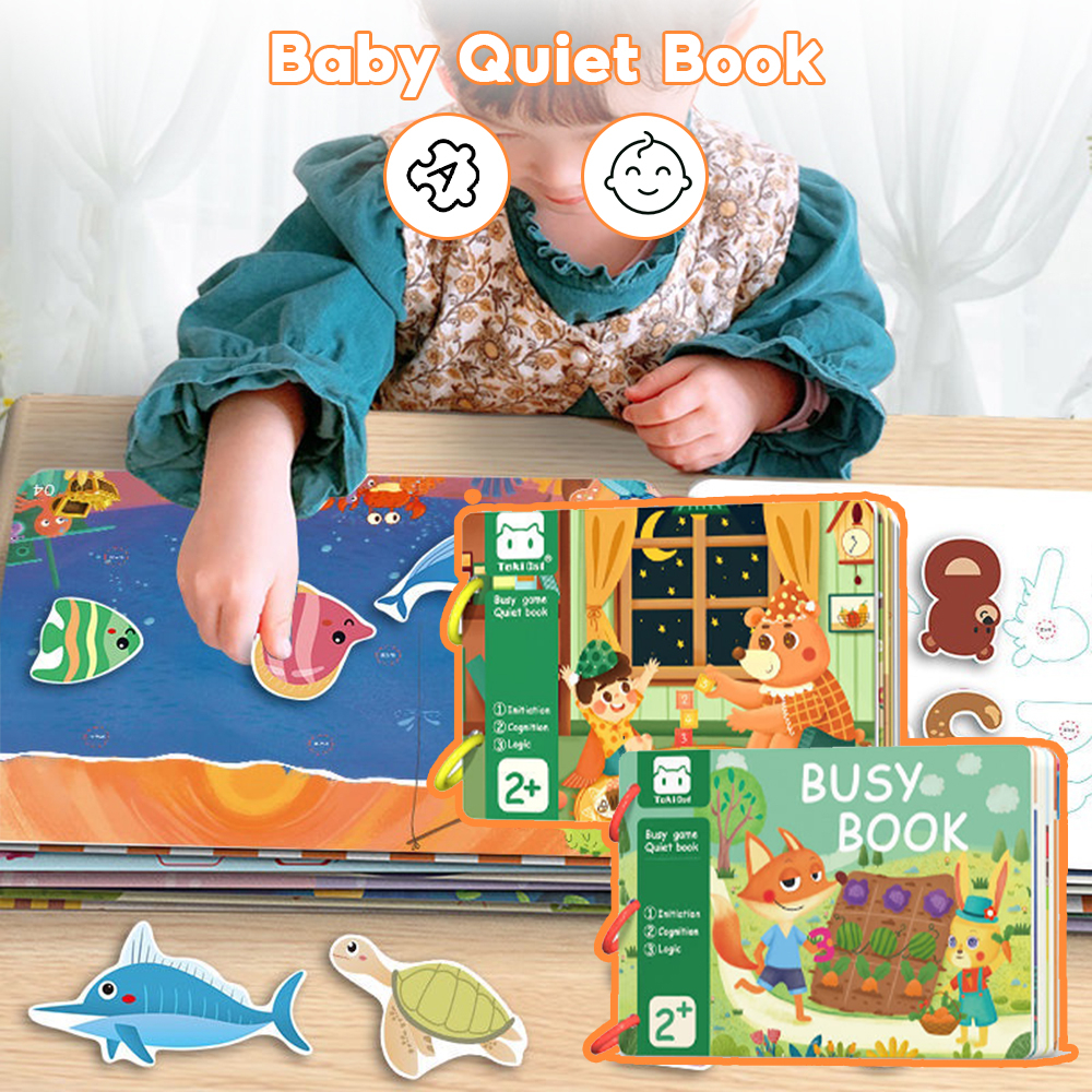 Busy Book for Toddlers Kids Baby's First Enlightenment Book Montessori