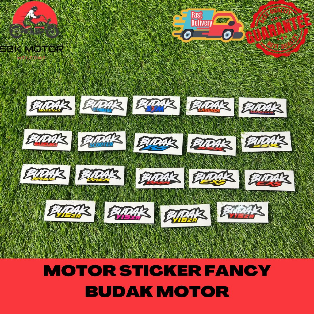 MOTOR STICKER FANCY BUDAK MOTOR(RSX/RS/MODENAS/LAGENDA/HONDA/YAMAHA/SYM ...