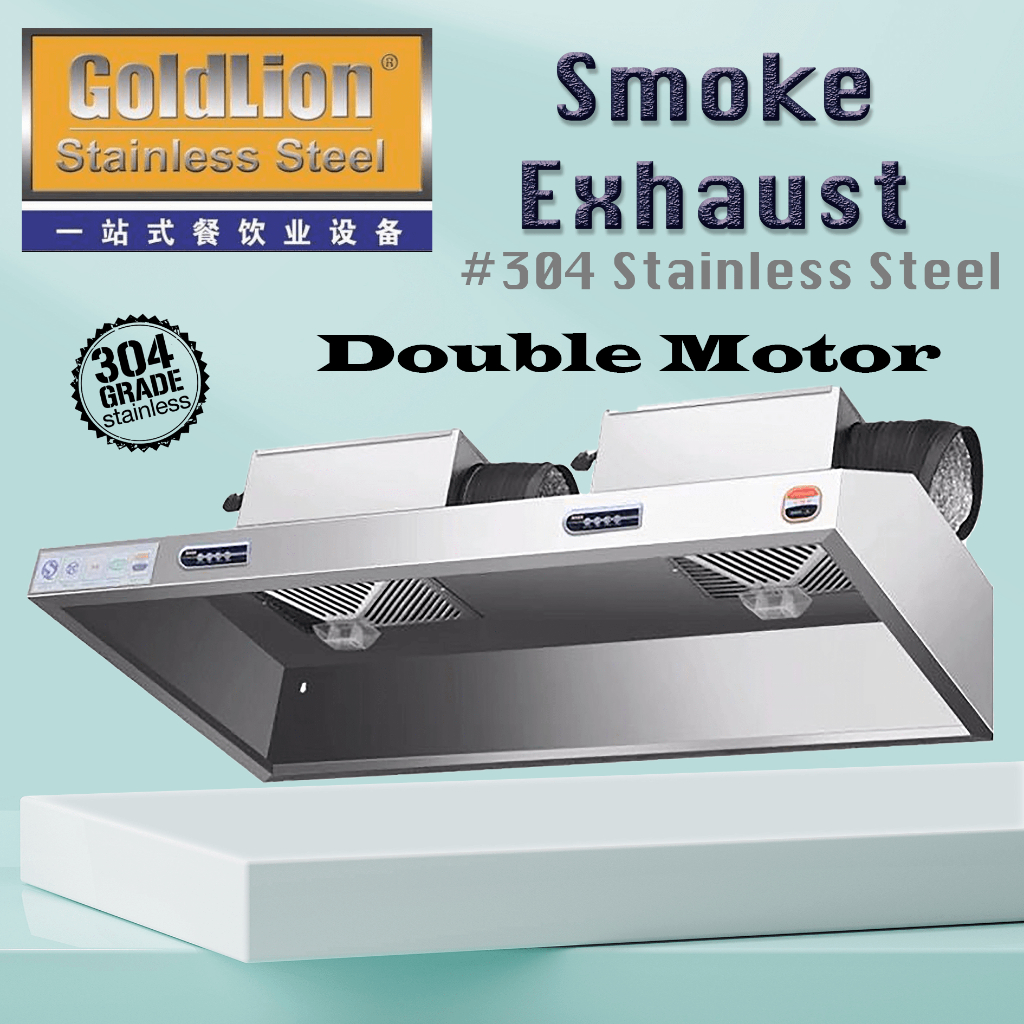 Stainless Steel Smoke Exhaust Ventilator Hood Commercial Exhausted