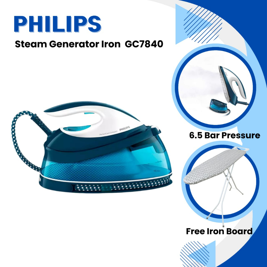 Philips 2400W Steam Generator Iron GC7840 (GC7840/20) Shopee Malaysia