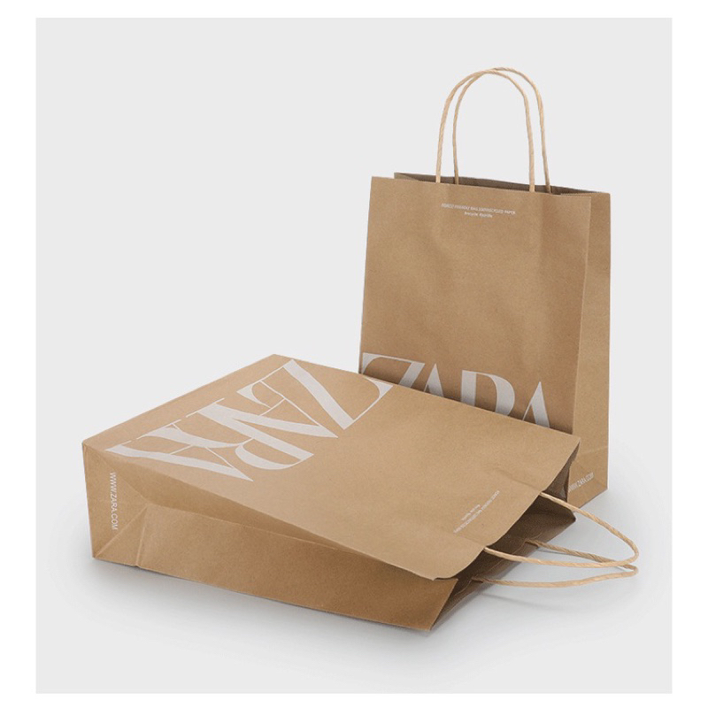 ZARA PAPER BAG AUTHENTIC Shopee Malaysia