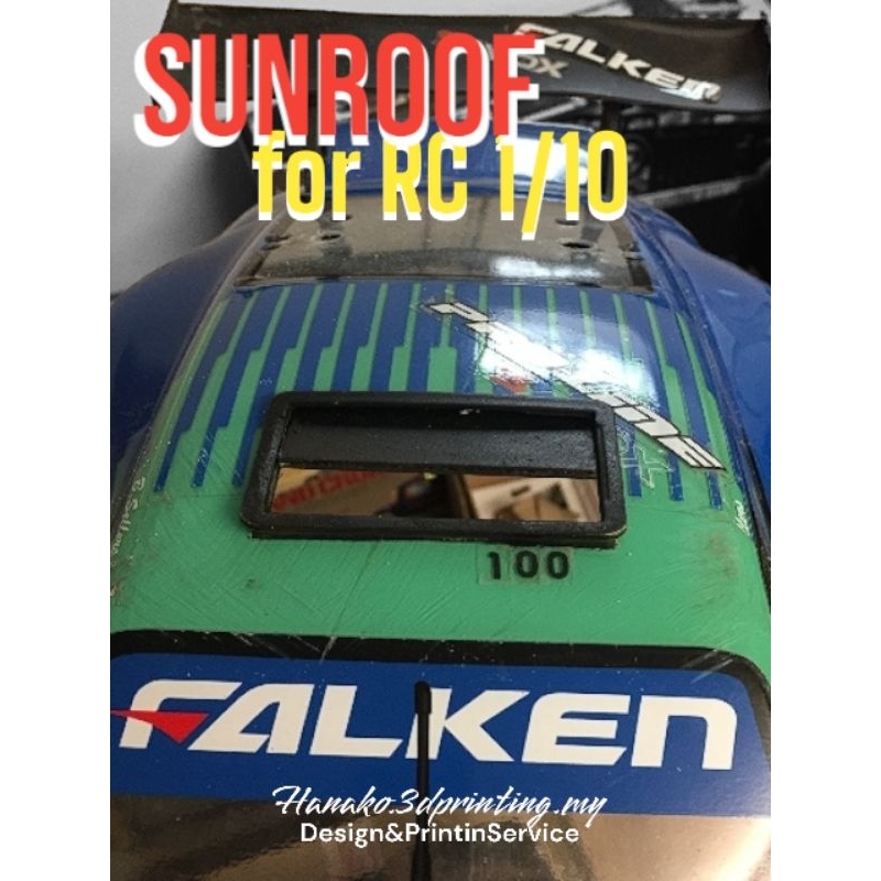 [3d print] RC CAR SOLAR SUNROOF WINDOWS CAR ROOF WINDOW 1/10 kereta