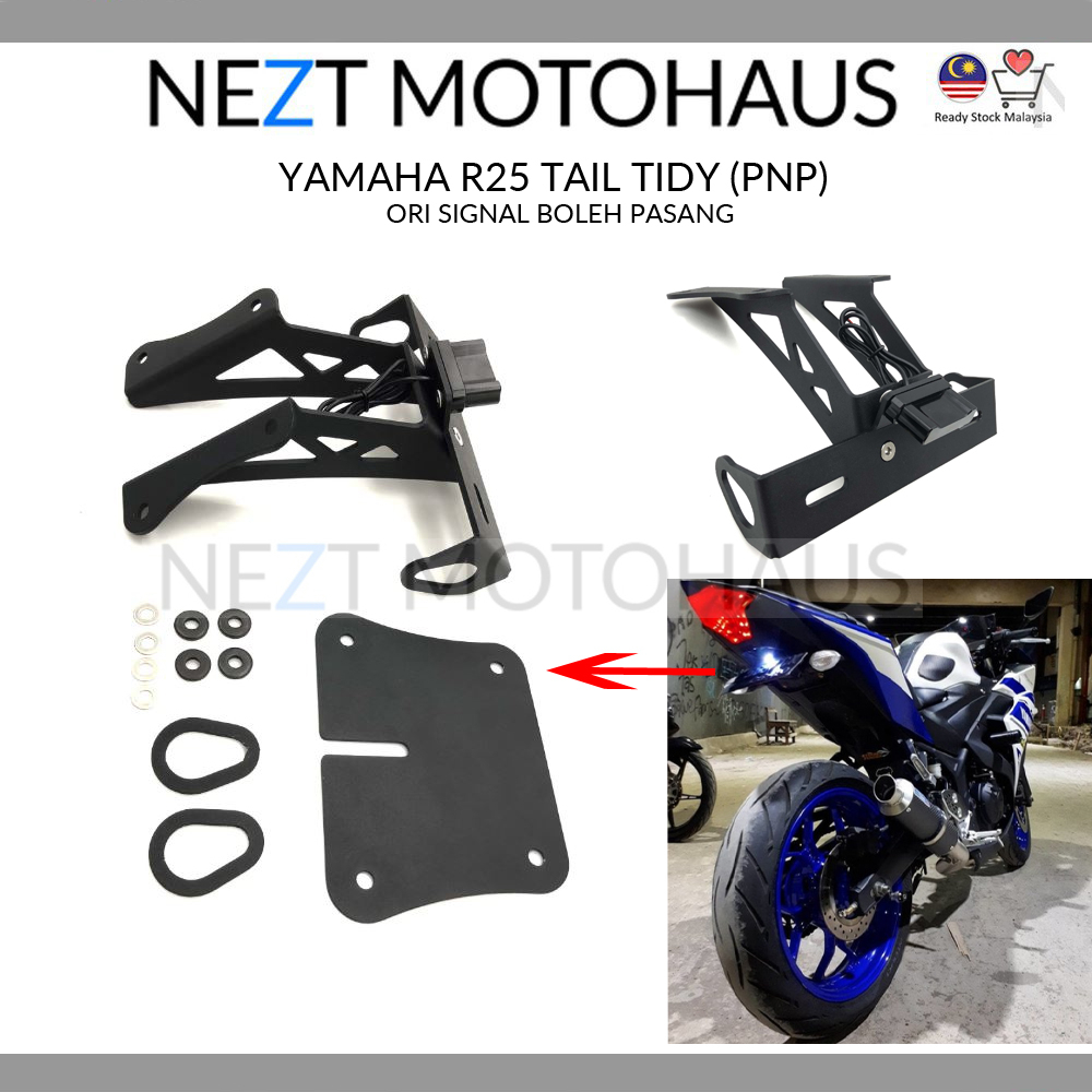 Yamaha R25 MT25 Tail Tidy Plug And Play Cover Tutup Siap LED