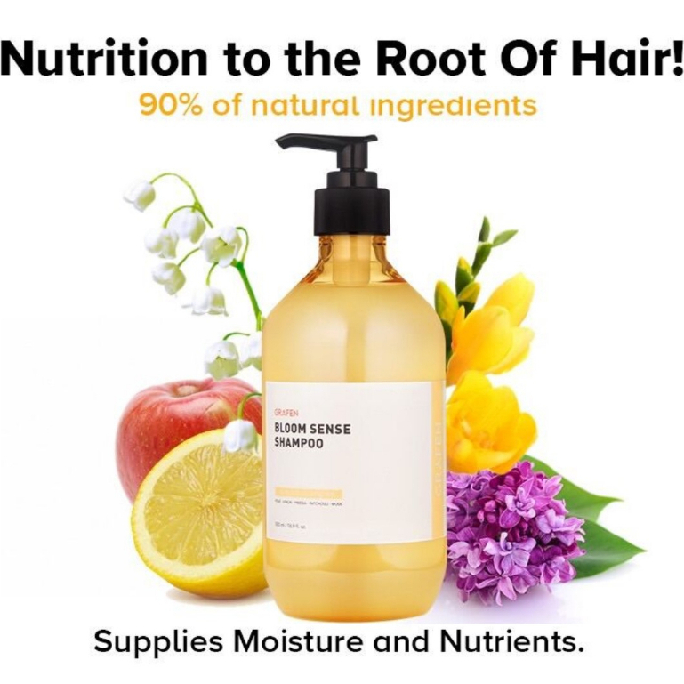 Grafen Perfume Hair Shampoo Bloom Sense 500ml (AntiHair Loss) Shopee
