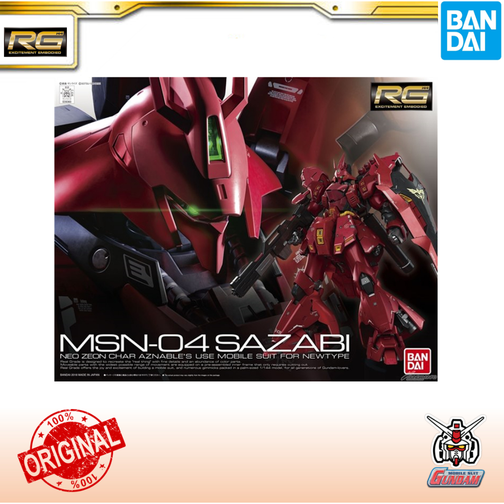 Bandai Gundam RG 1/144 MSN-04 Sazabi Model Kit | Shopee Malaysia