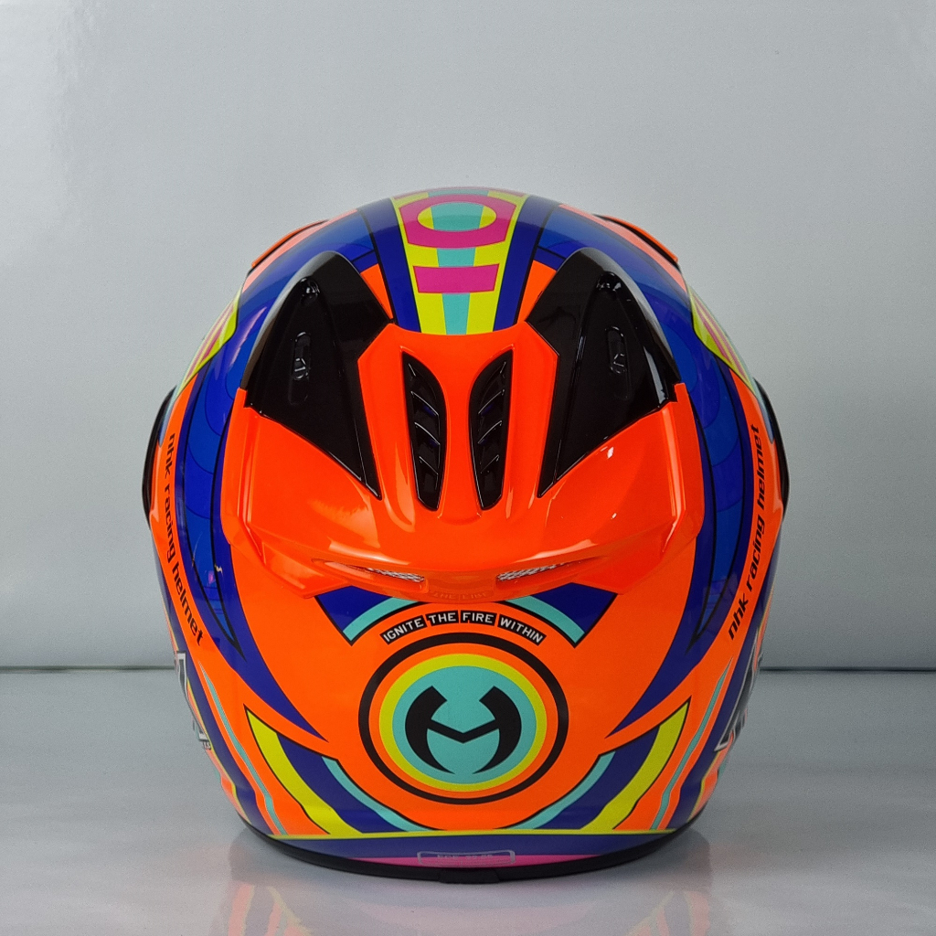 NHK HELMET R6 Pigment Large - Orange Flo Glossy | Shopee Malaysia