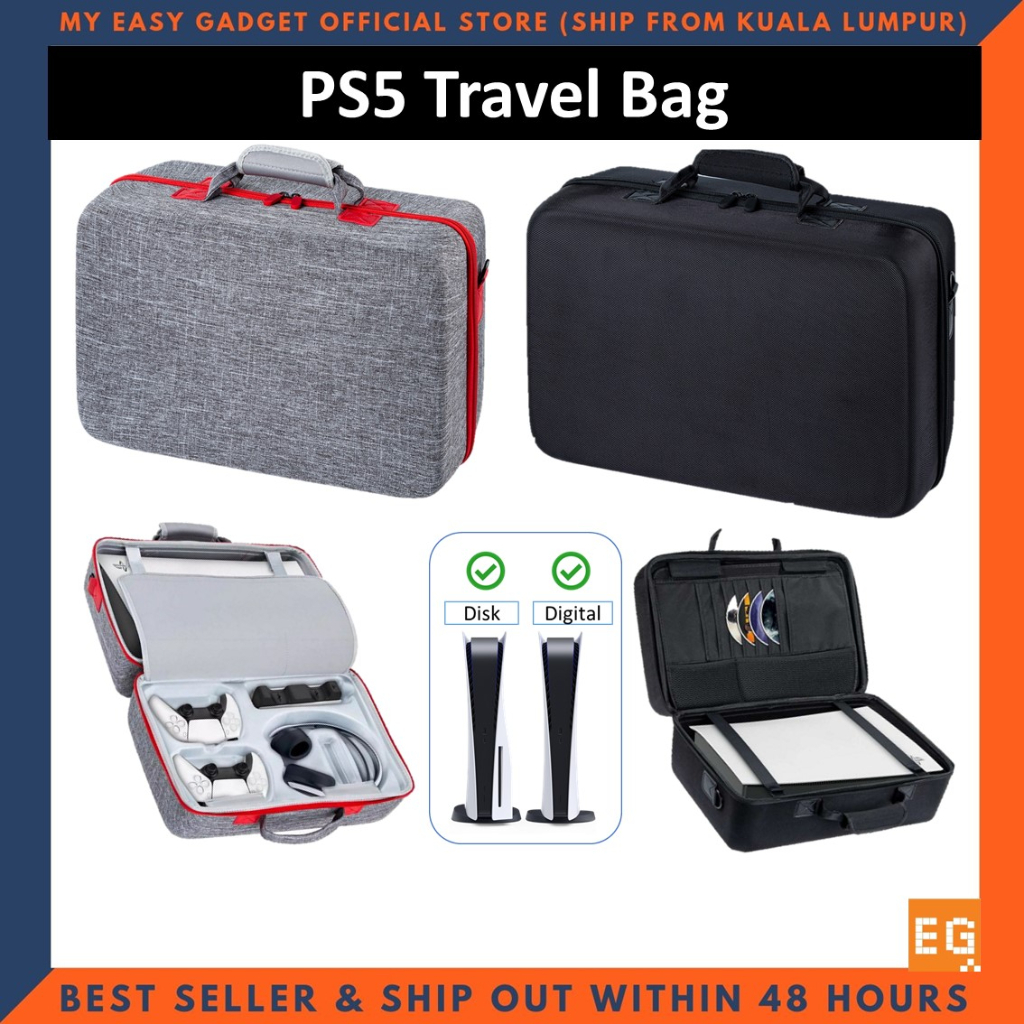 PS5 Bag EVA Waterproof Hard Shell Carrying Case Protective Travel