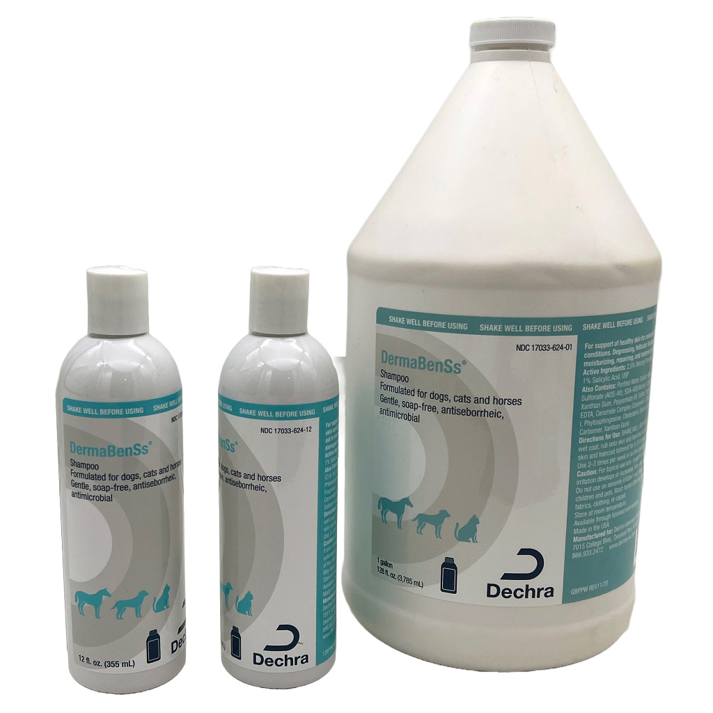 Dechra DermaBenSS Antifungal Antiparasitic Shampoo For Dogs And Cats ...