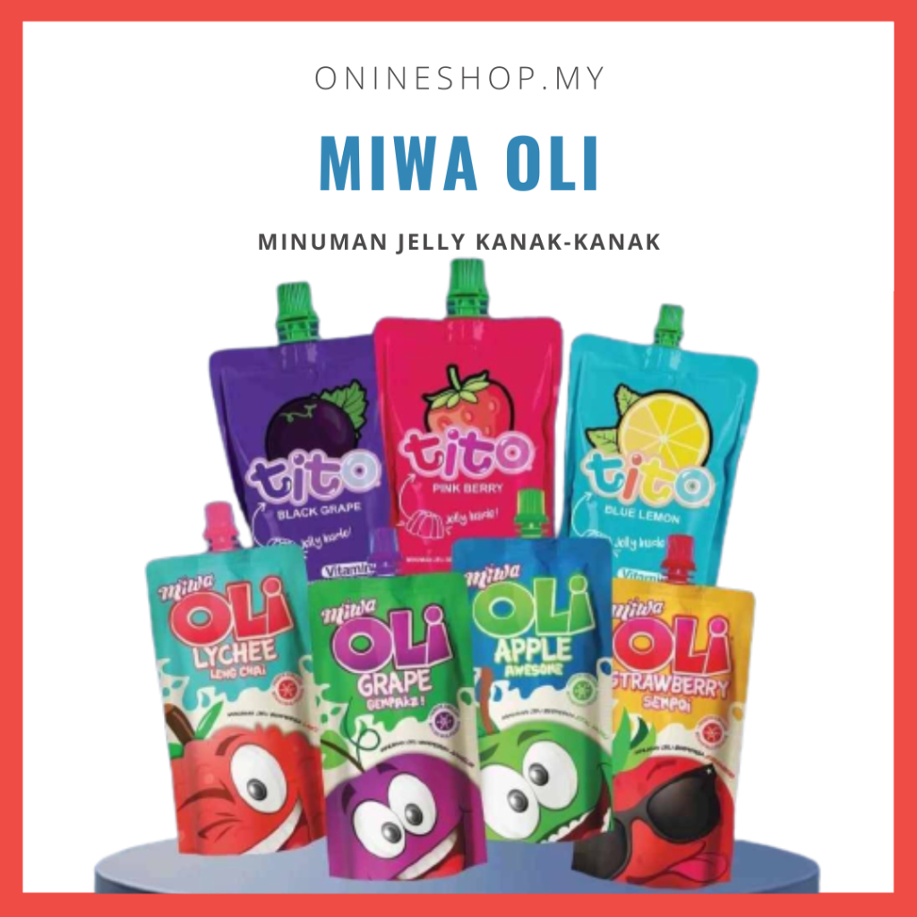 MIWA OLI Jelly Drink For Kid Miwa Jelly Drink Minuman Jelly Kanak Kanak