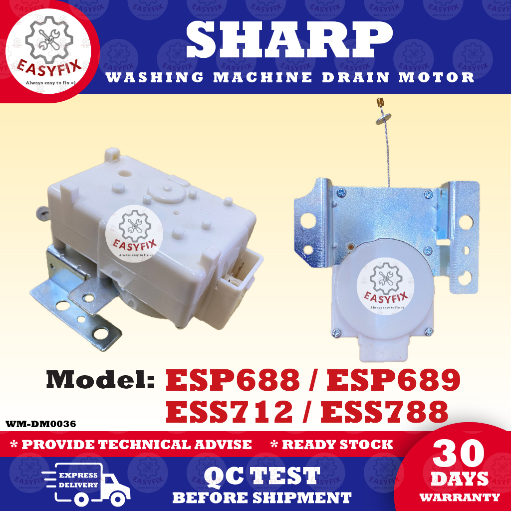 (OEM) ESP688 / ESP689 / ESS712 / ESS788 SHARP WASHING MACHINE DRAIN