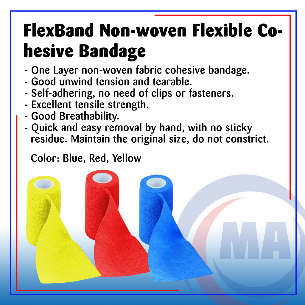 MA FlexBand Non-Woven Flexible Cohesive Bandage for Horses